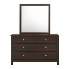 Sami Youth Dresser and Mirror Set in Espresso