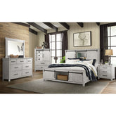 Scott Queen Storage Bed White Finish – SKU SC670QB | Elements