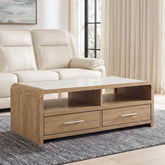 Hoover Furniture Outlet - Ashley Furniture - Dovander Coffee Table - Rectangular Cocktail Table - T1121-1