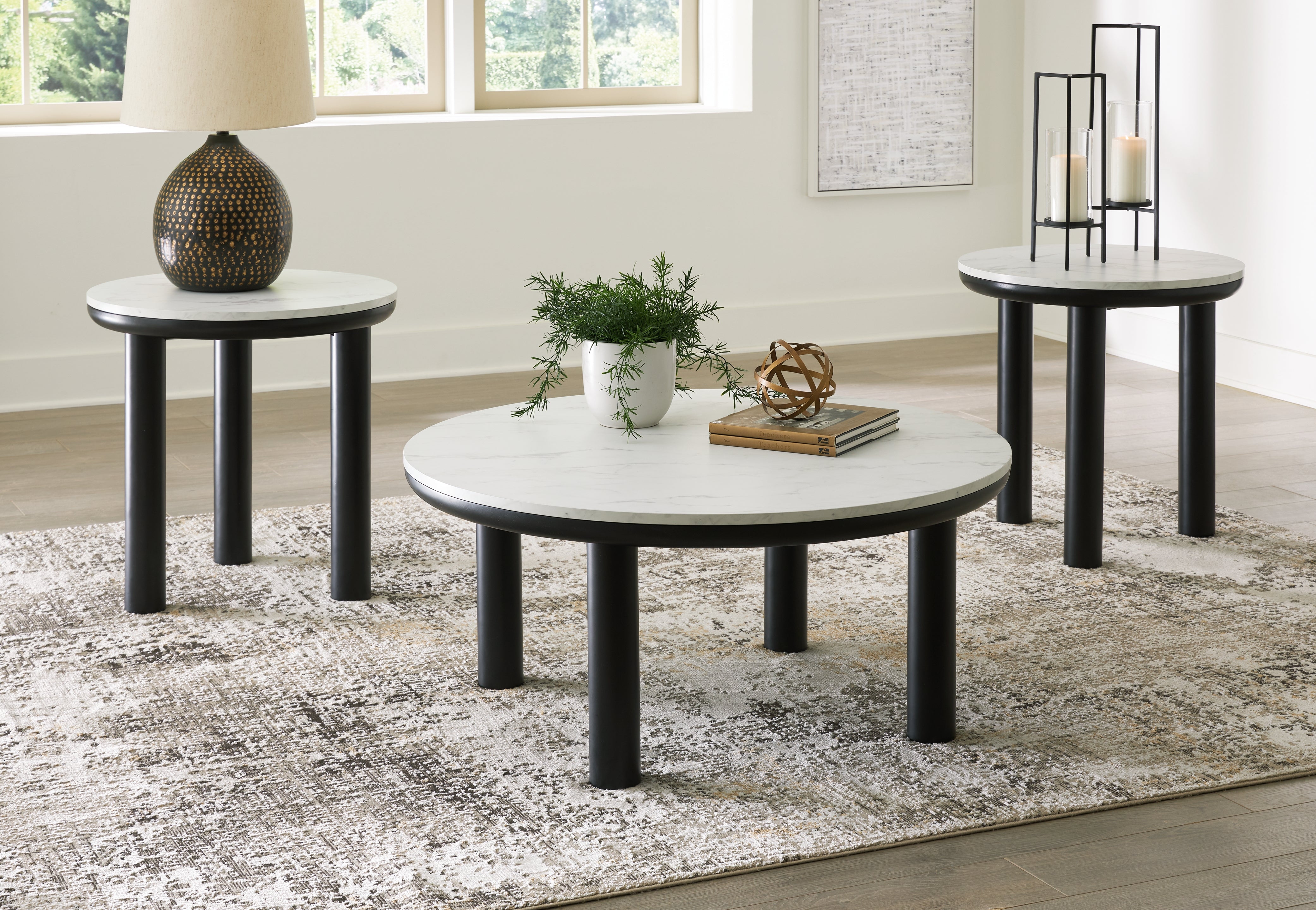 Hoover Furniture Outlet - Ashley Furniture - Xandrum Table (Set of 3) - Occasional Table Set (3/CN) - T159-13