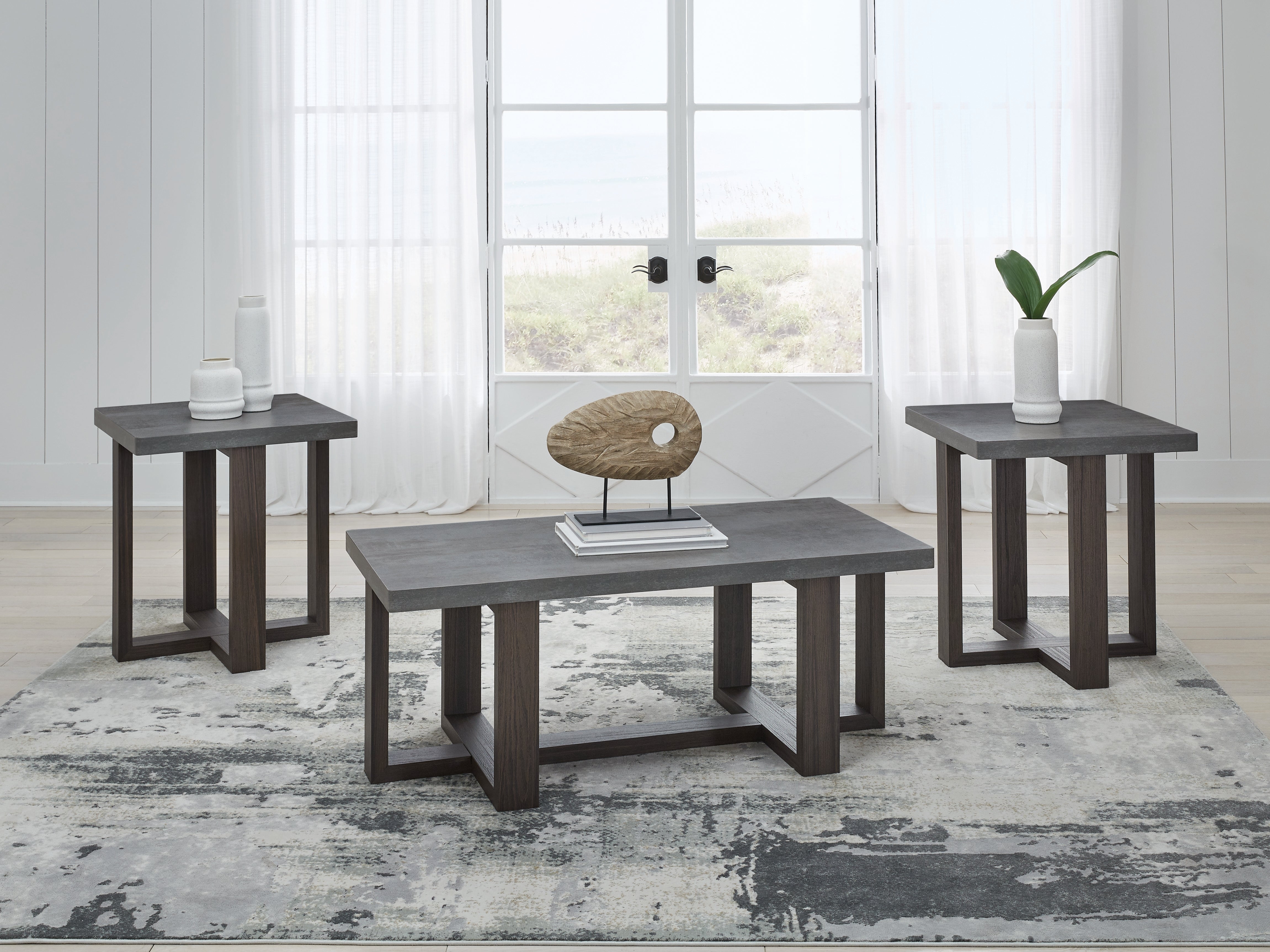 Hoover Furniture Outlet - Ashley Furniture - Dynnford Table (Set of 3) - Occasional Table Set (3/CN) - T216-13