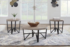 Hoover Furniture Outlet - Ashley Furniture - Deanlee Table (Set of 3) - Occasional Table Set (3/CN) - T235-13