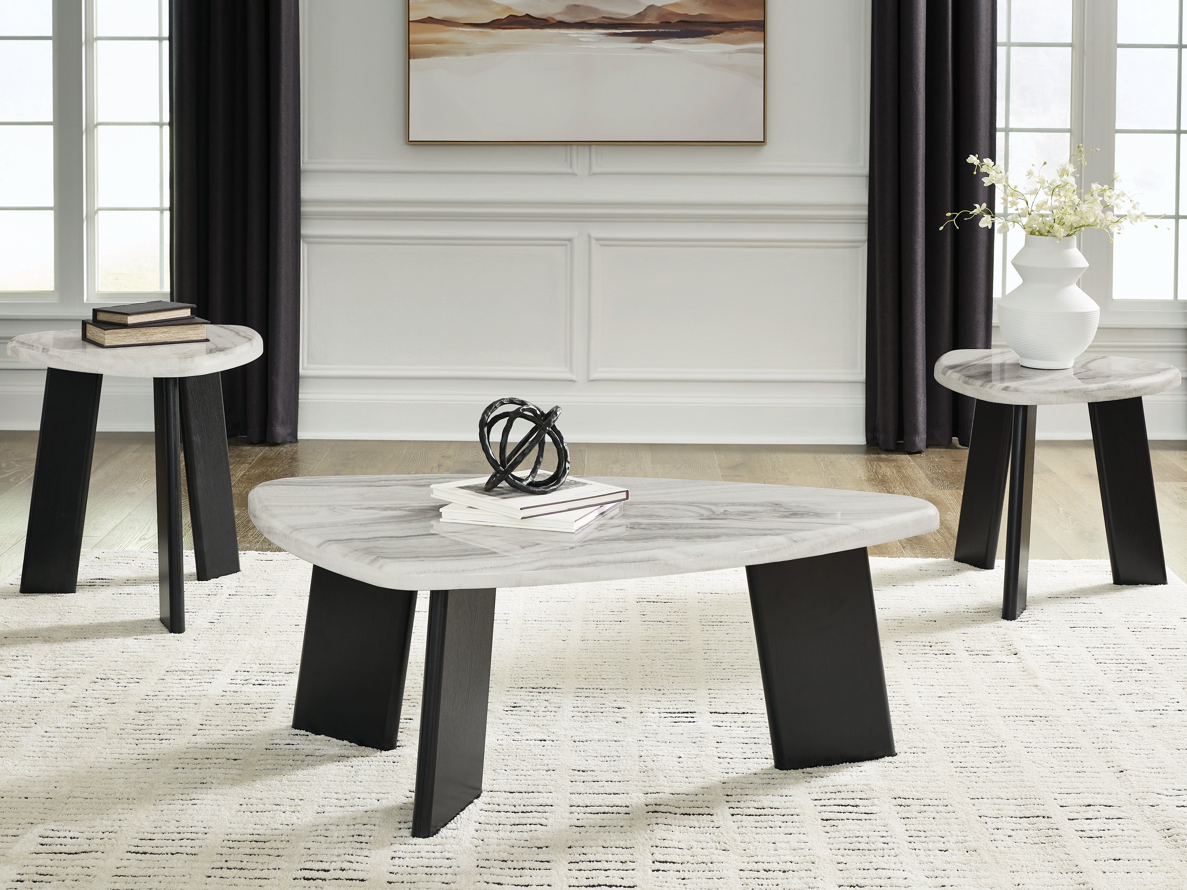 Hoover Furniture Outlet - Ashley Furniture - Lilyberg Table (Set of 3) - Occasional Table Set (3/CN) - T389-13