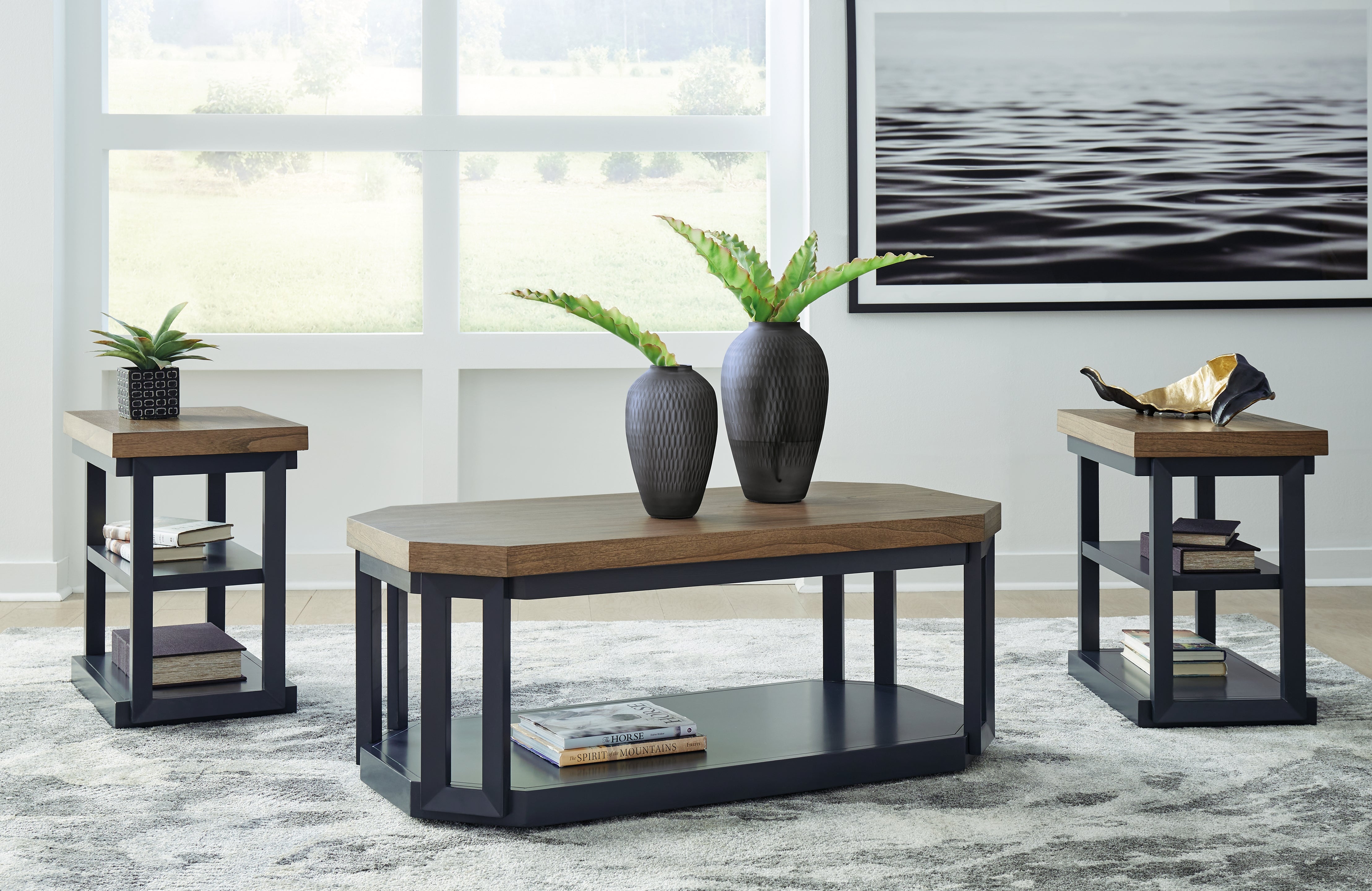 Hoover Furniture Outlet - Ashley Furniture - Landocken Table (Set of 3) - Occasional Table Set (3/CN) - T402-13