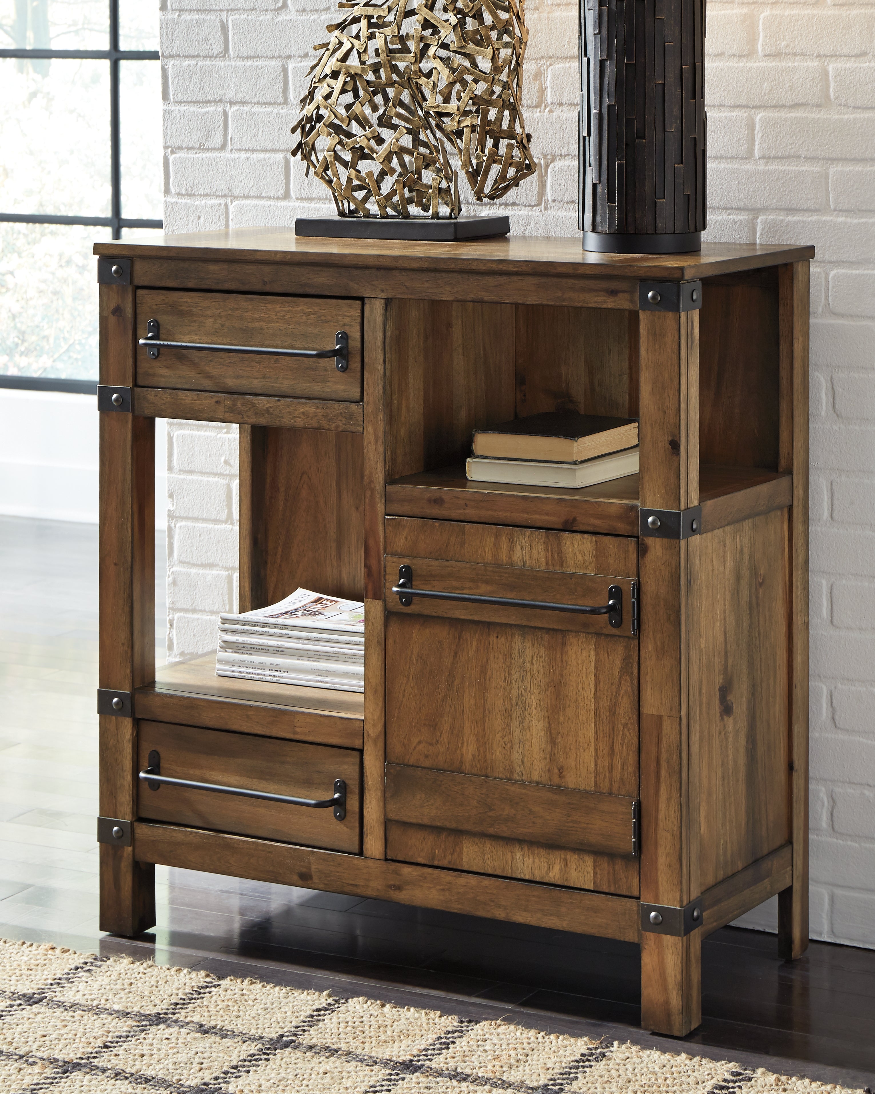 Hoover Furniture Outlet - Ashley Furniture - Roybeck Accent Cabinet - Accent Cabinet - T411-40