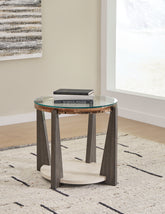 Hoover Furniture Outlet - Ashley Furniture - Frazwa End Table - Round End Table - T432-6