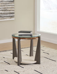 Hoover Furniture Outlet - Ashley Furniture - Frazwa End Table - Round End Table - T432-6