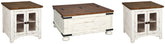 Hoover Furniture Outlet - Ashley Furniture - Wystfield Coffee Table and 2 End Tables - Coffee Table and 2 End Tables - T459T1