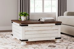 Hoover Furniture Outlet - Ashley Furniture - Wystfield Coffee Table - Cocktail Table with Storage - T459-20