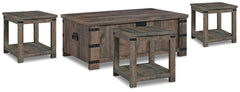 Hoover Furniture Outlet - Ashley Furniture - Hollum Coffee Table and 3 End Tables - Coffee Table and 3 End Tables - T466T2