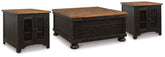 Hoover Furniture Outlet - Ashley Furniture - Valebeck Coffee Table and 2 End Tables - Coffee Table and 2 End Tables - T468T2