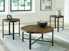 Hoover Furniture Outlet - Ashley Furniture - Crosstrail Table (Set of 3) - Occasional Table Set (3/CN) - T483-13
