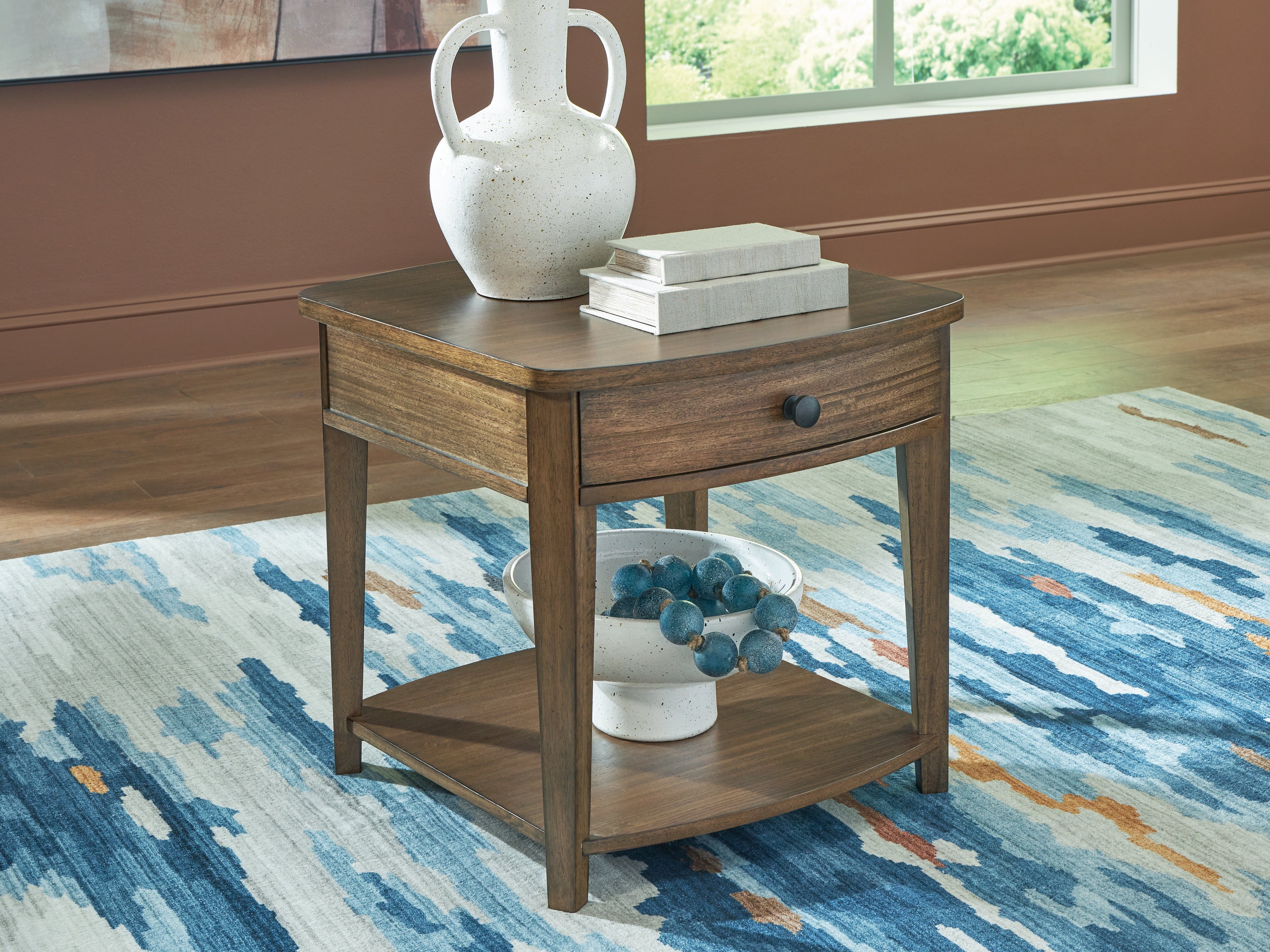 Hoover Furniture Outlet - Ashley Furniture - Burkbyer End Table - Rectangular End Table - T513-3