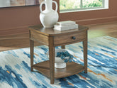 Hoover Furniture Outlet - Ashley Furniture - Burkbyer End Table - Rectangular End Table - T513-3