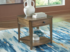 Hoover Furniture Outlet - Ashley Furniture - Burkbyer End Table - Rectangular End Table - T513-3