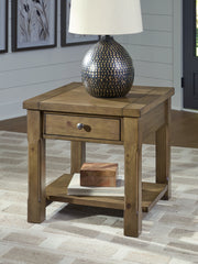 Hoover Furniture Outlet - Ashley Furniture - Vandenmore End Table - Rectangular End Table - T539-3
