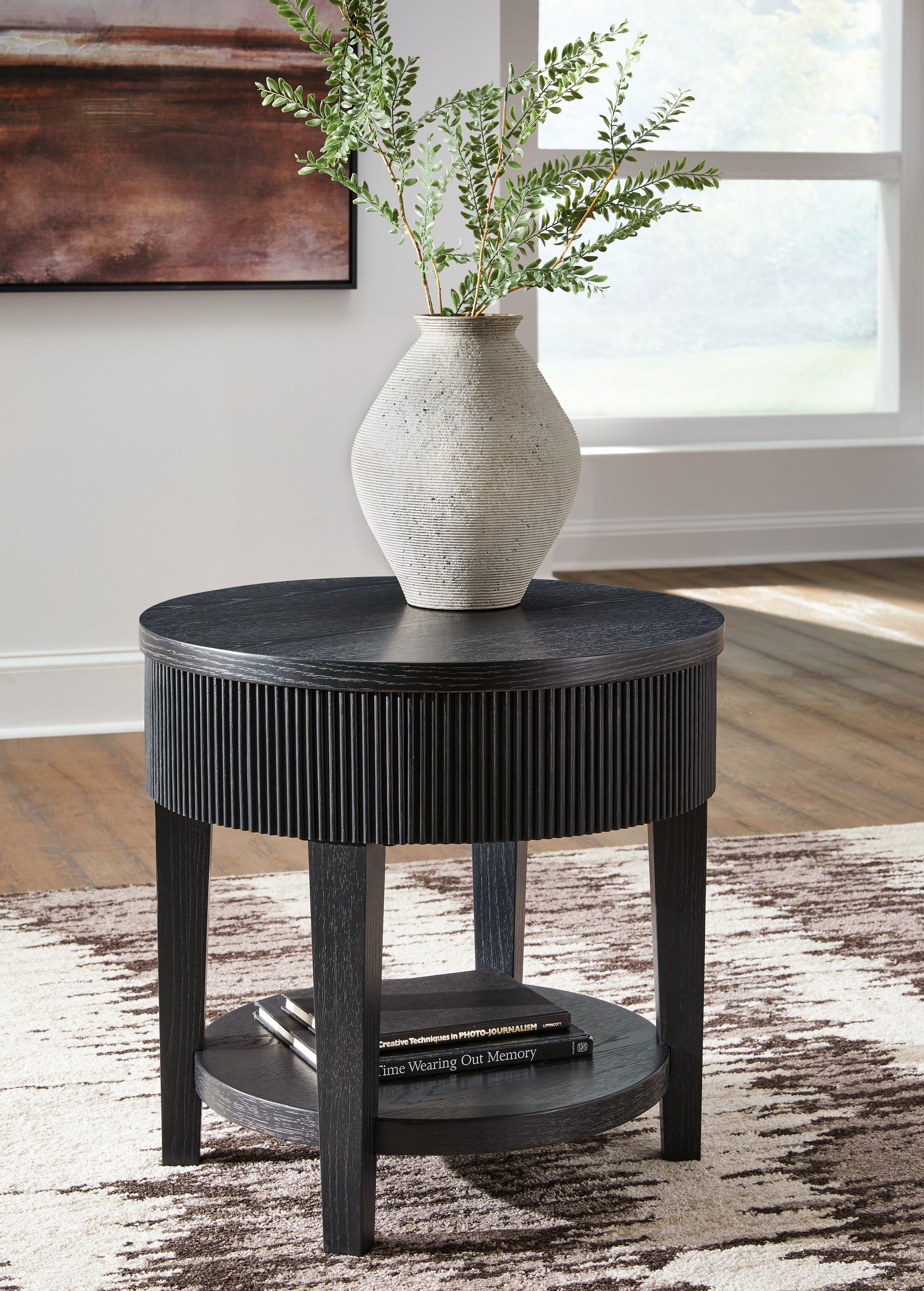 Hoover Furniture Outlet - Ashley Furniture - Marstream End Table - Round End Table - T551-6