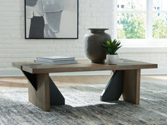 Hoover Furniture Outlet - Ashley Furniture - Kandinew Coffee Table - Rectangular Cocktail Table - T554-1