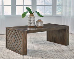 Hoover Furniture Outlet - Ashley Furniture - Dreggan Coffee Table - Rectangular Cocktail Table - T567-1