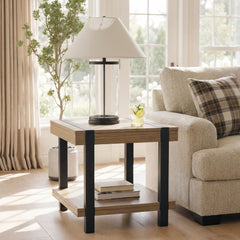 Hoover Furniture Outlet - Ashley Furniture - Jorannti End Table - Square End Table - T631-2