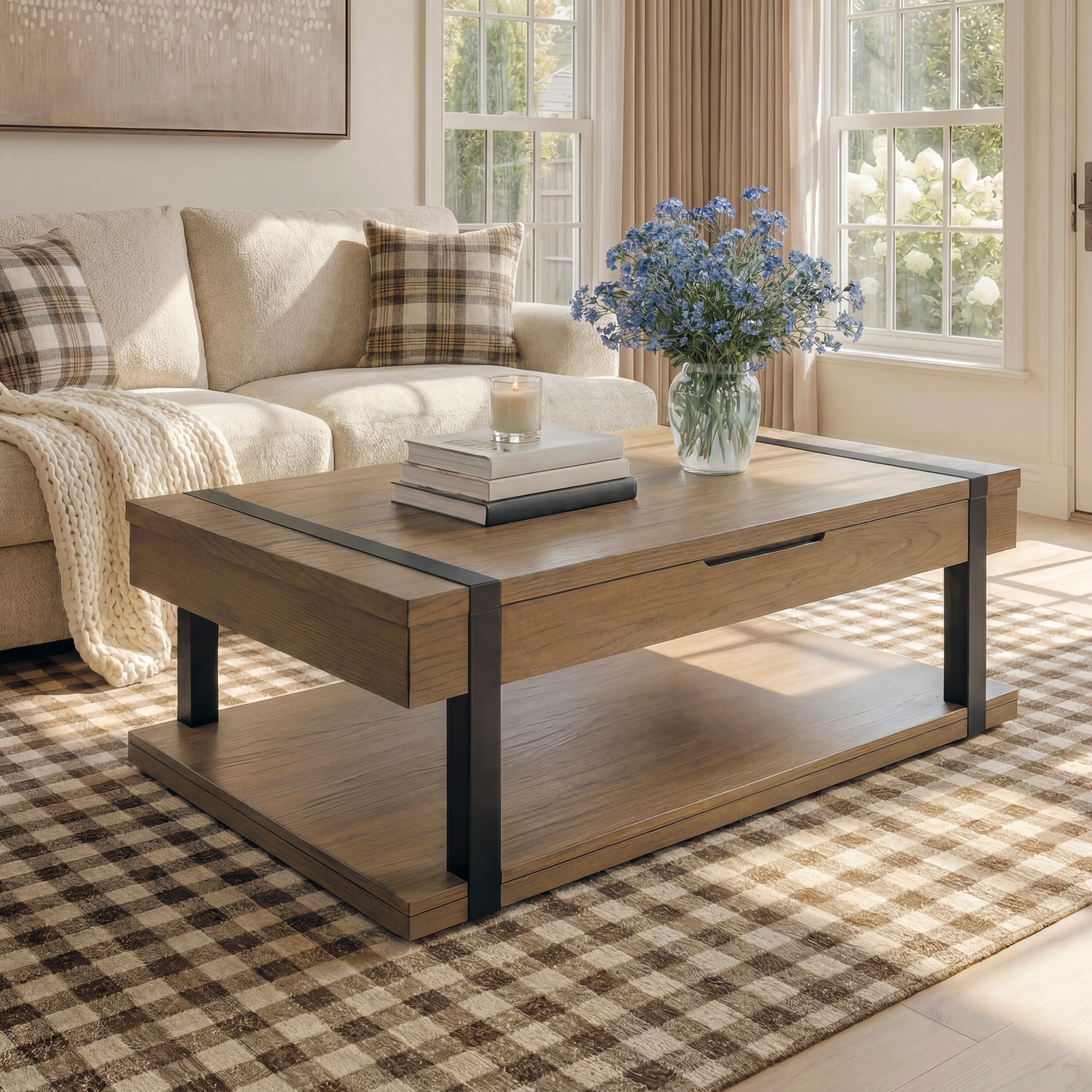 Hoover Furniture Outlet - Ashley Furniture - Jorannti Lift-Top Coffee Table - Rect Lift Top Cocktail Table - T631-9