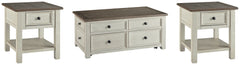 Hoover Furniture Outlet - Ashley Furniture - Bolanburg Coffee Table and 2 End Tables - Coffee Table and 2 End Tables - T637T3