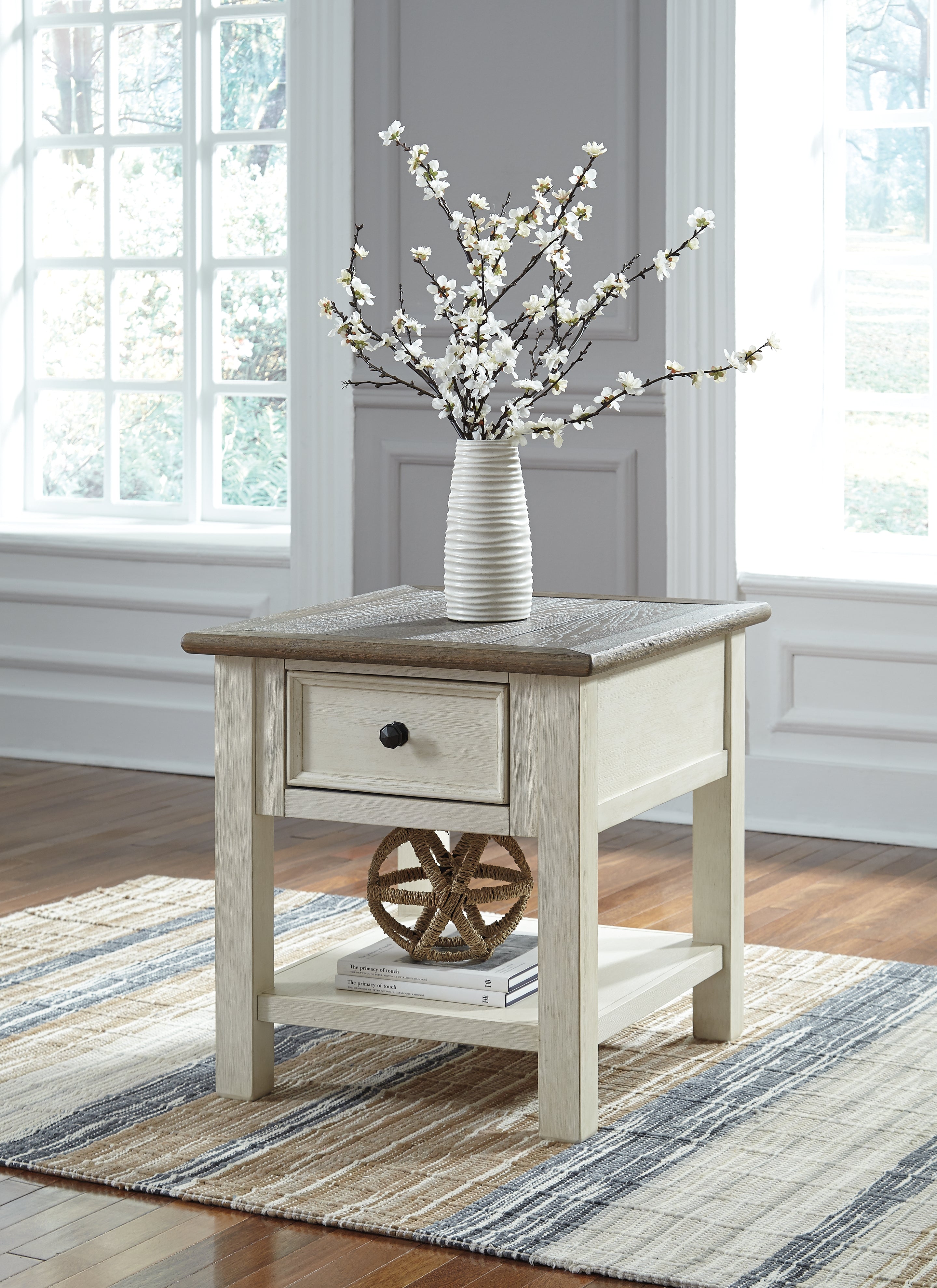 Hoover Furniture Outlet - Ashley Furniture - Bolanburg End Table - Rectangular End Table - T637-3