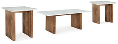 Hoover Furniture Outlet - Ashley Furniture - Isanti Coffee Table and 2 End Tables - Coffee Table and 2 End Tables - T662T1