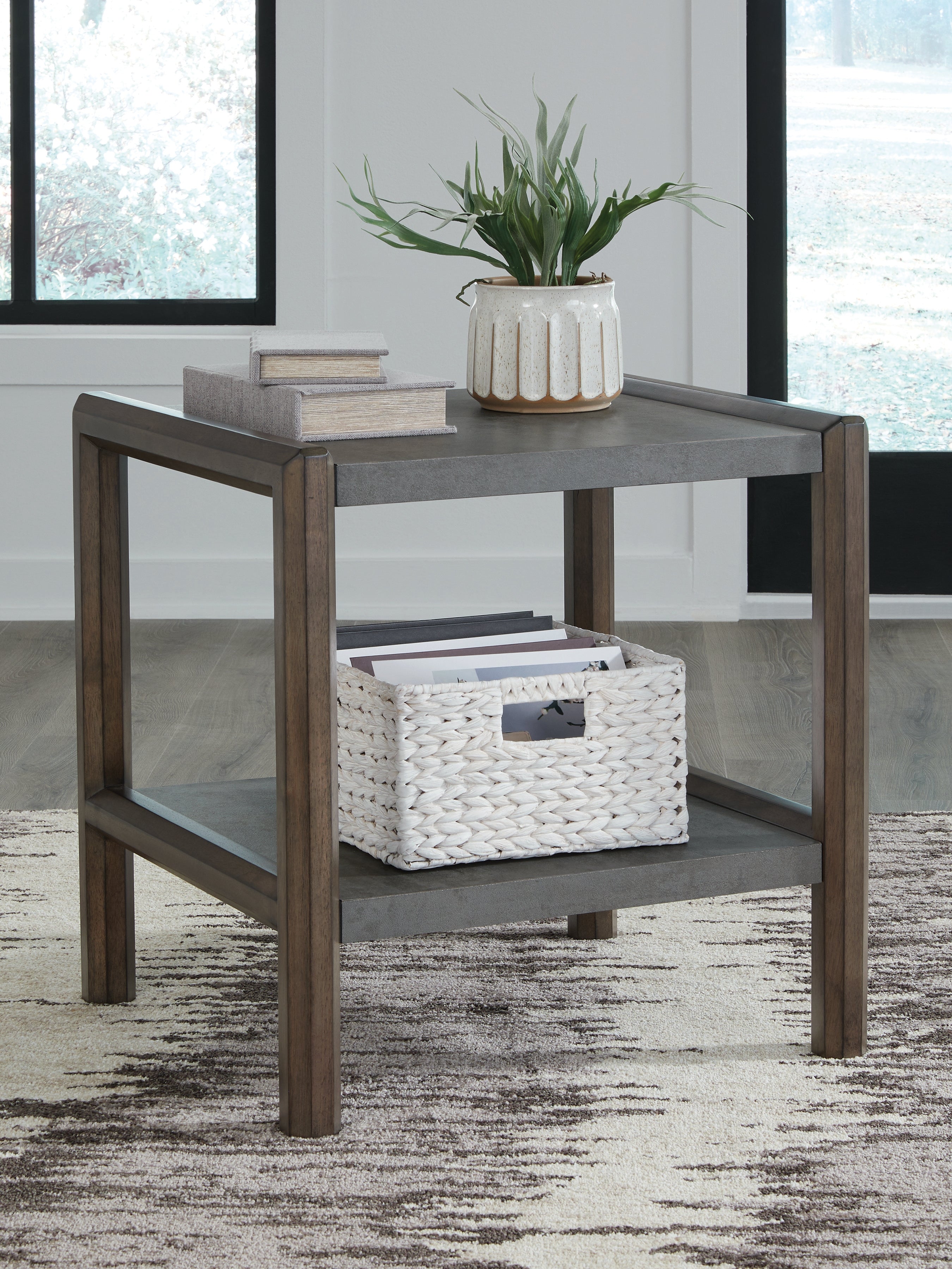 Hoover Furniture Outlet - Ashley Furniture - Kallenny End Table - Rectangular End Table - T669-3
