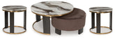 Hoover Furniture Outlet - Ashley Furniture - Jazmore Coffee Table and 2 Ends - Coffee Table and 2 Ends - T671T1