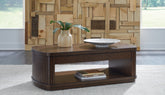 Hoover Furniture Outlet - Ashley Furniture - Korestone Lift-Top Coffee Table - Lift Top Cocktail Table - T679-9
