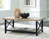 Hoover Furniture Outlet - Ashley Furniture - Bristenfort Coffee Table - Rectangular Cocktail Table - T685-1