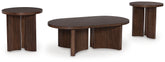 Hoover Furniture Outlet - Ashley Furniture - Korestone Coffee Table and 2 End Tables - Coffee Table and 2 End Tables - T689T1