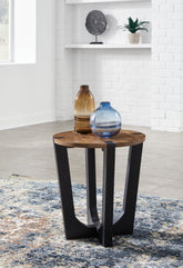 Hoover Furniture Outlet - Ashley Furniture - Hanneforth End Table - Round End Table - T726-6