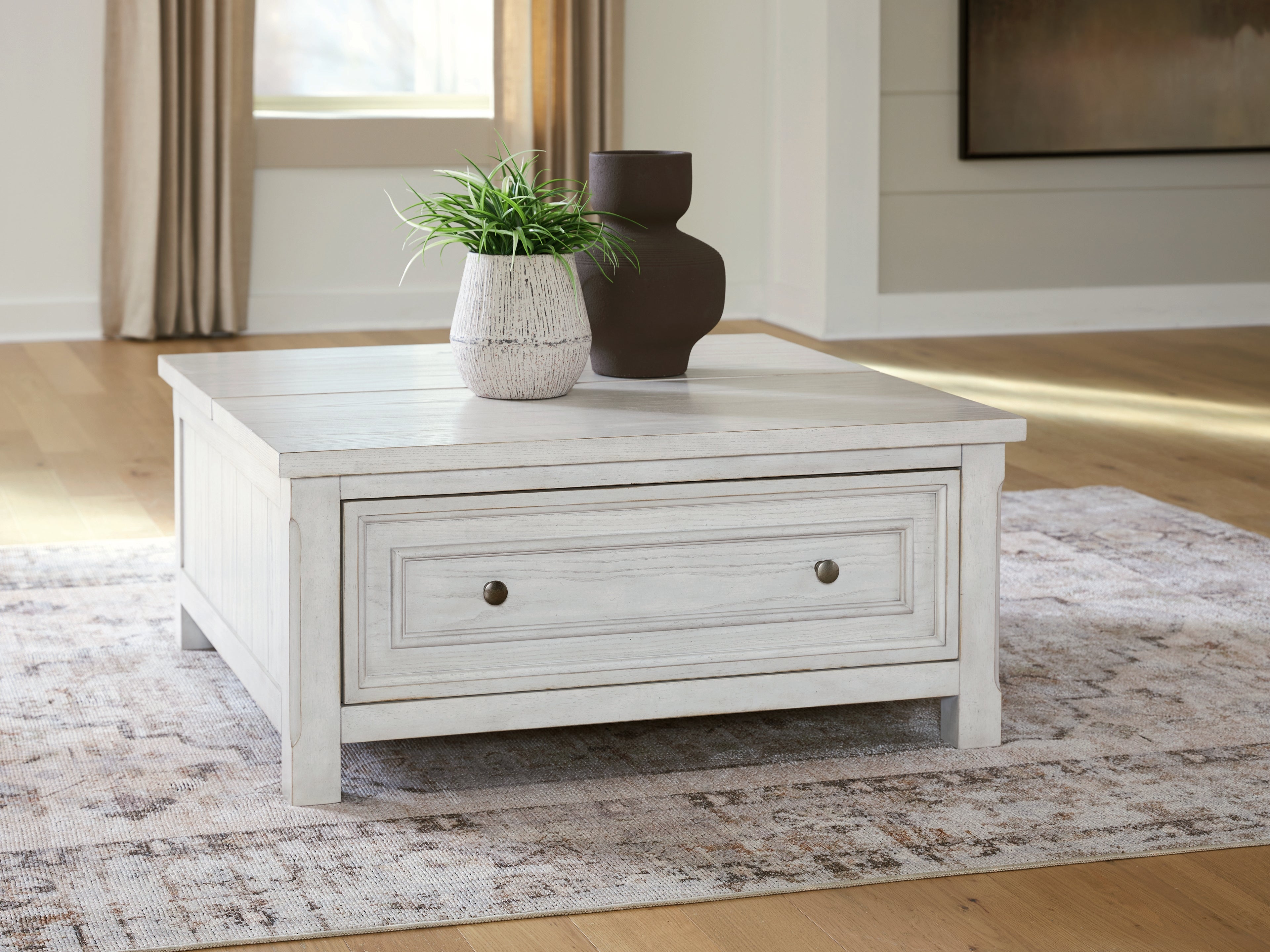Hoover Furniture Outlet - Ashley Furniture - Robbinsdale Lift-Top Coffee Table - Lift Top Cocktail Table - T729-00