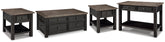 Hoover Furniture Outlet - Ashley Furniture - Tyler Creek Coffee Table and 2 End Tables with Console - Coffee Table and 2 End Tables with Console - T736T3