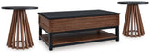 Hoover Furniture Outlet - Ashley Furniture - Kallari Coffee Table and 2 Ends - Coffee Table and 2 Ends - T737T1
