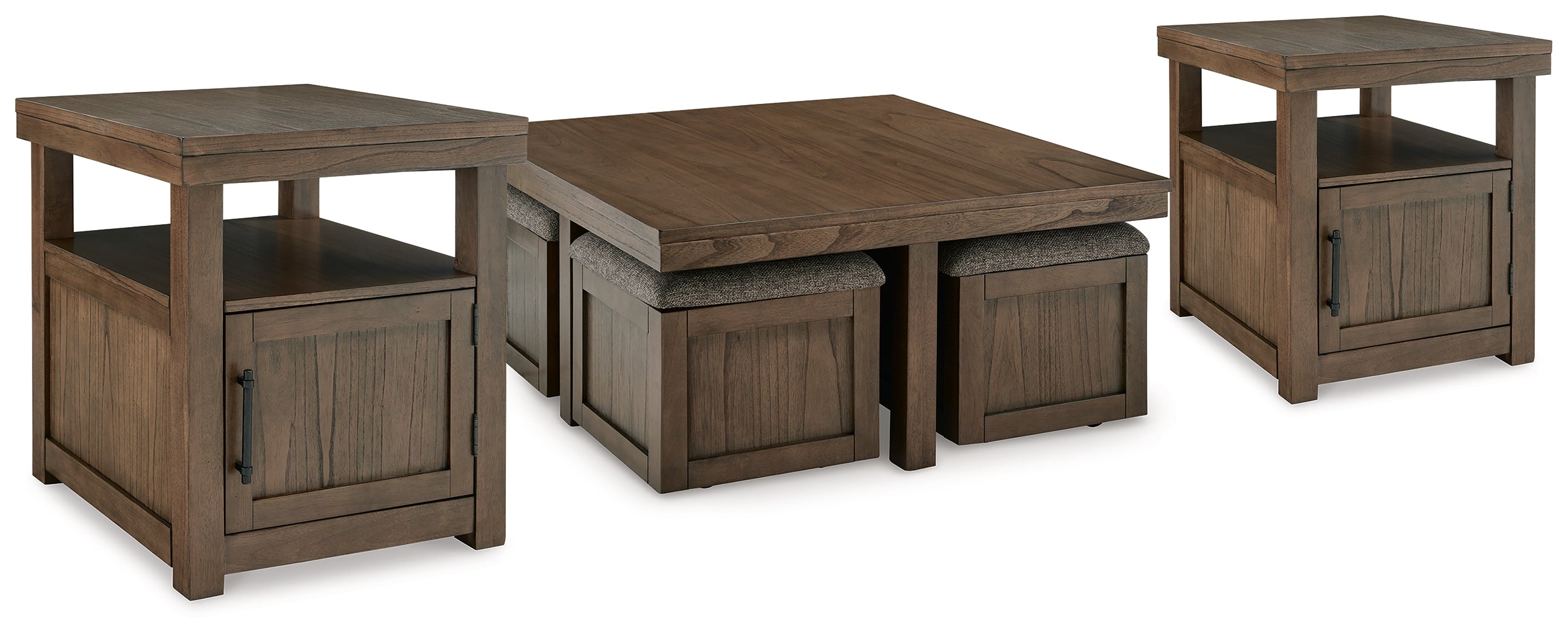 Hoover Furniture Outlet - Ashley Furniture - Boardernest Coffee Table and 2 End Tables - Coffee Table and 2 End Tables - T738T1