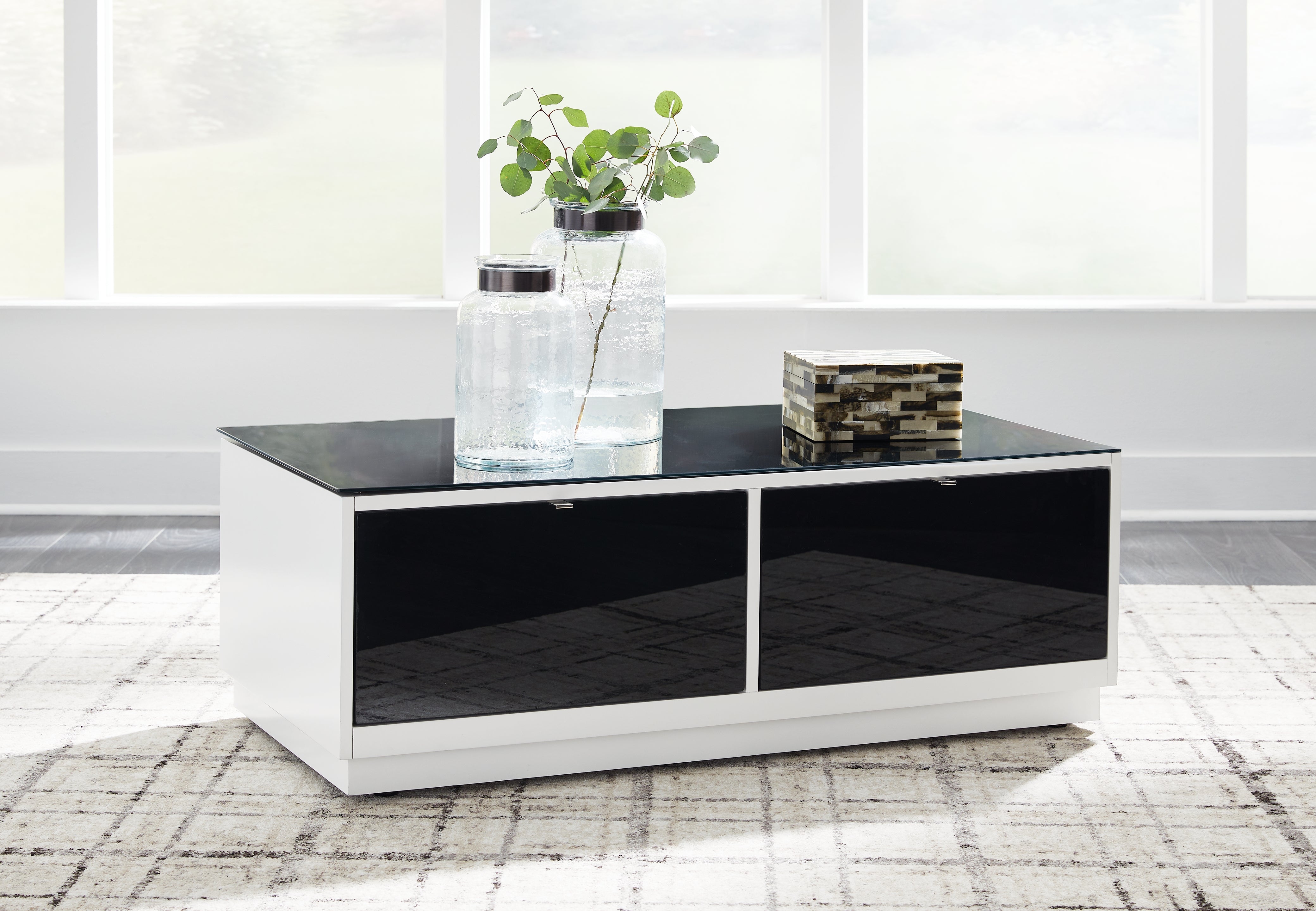 Hoover Furniture Outlet - Ashley Furniture - Gardoni Coffee Table - Rectangular Cocktail Table - T756-1
