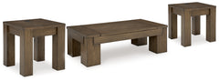 Hoover Furniture Outlet - Ashley Furniture - Rosswain Lift-top Coffee Table and 2 End Tables - Lift-top Coffee Table and 2 End Tables - T763T1