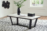 Hoover Furniture Outlet - Ashley Furniture - Fostead Coffee Table - Rectangular Cocktail Table - T770-1