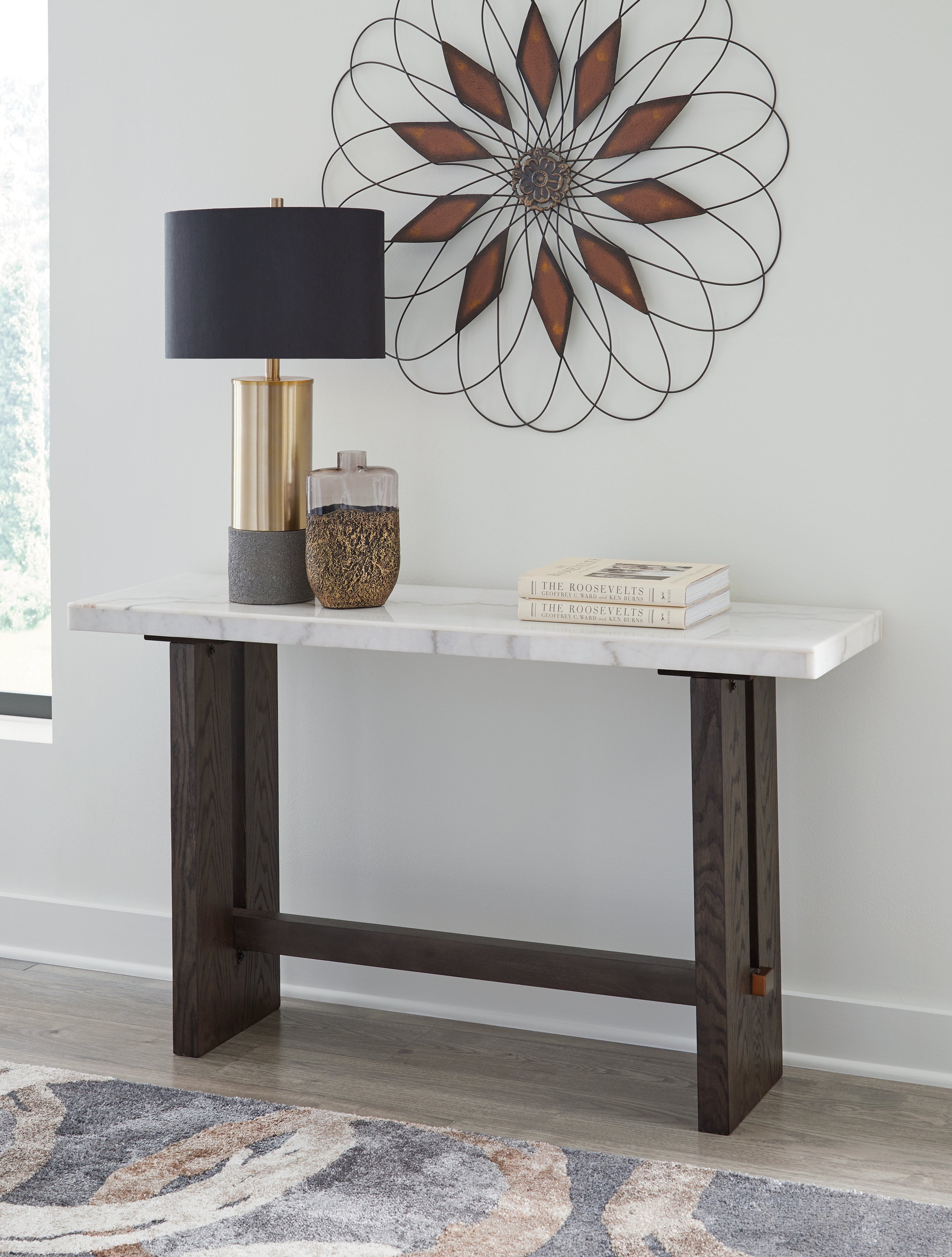 Hoover Furniture Outlet - Ashley Furniture - Burkhaus Sofa Table - Sofa Table - T779-4