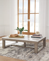 Hoover Furniture Outlet - Ashley Furniture - Loyaska Coffee Table - Rectangular Cocktail Table - T789-1