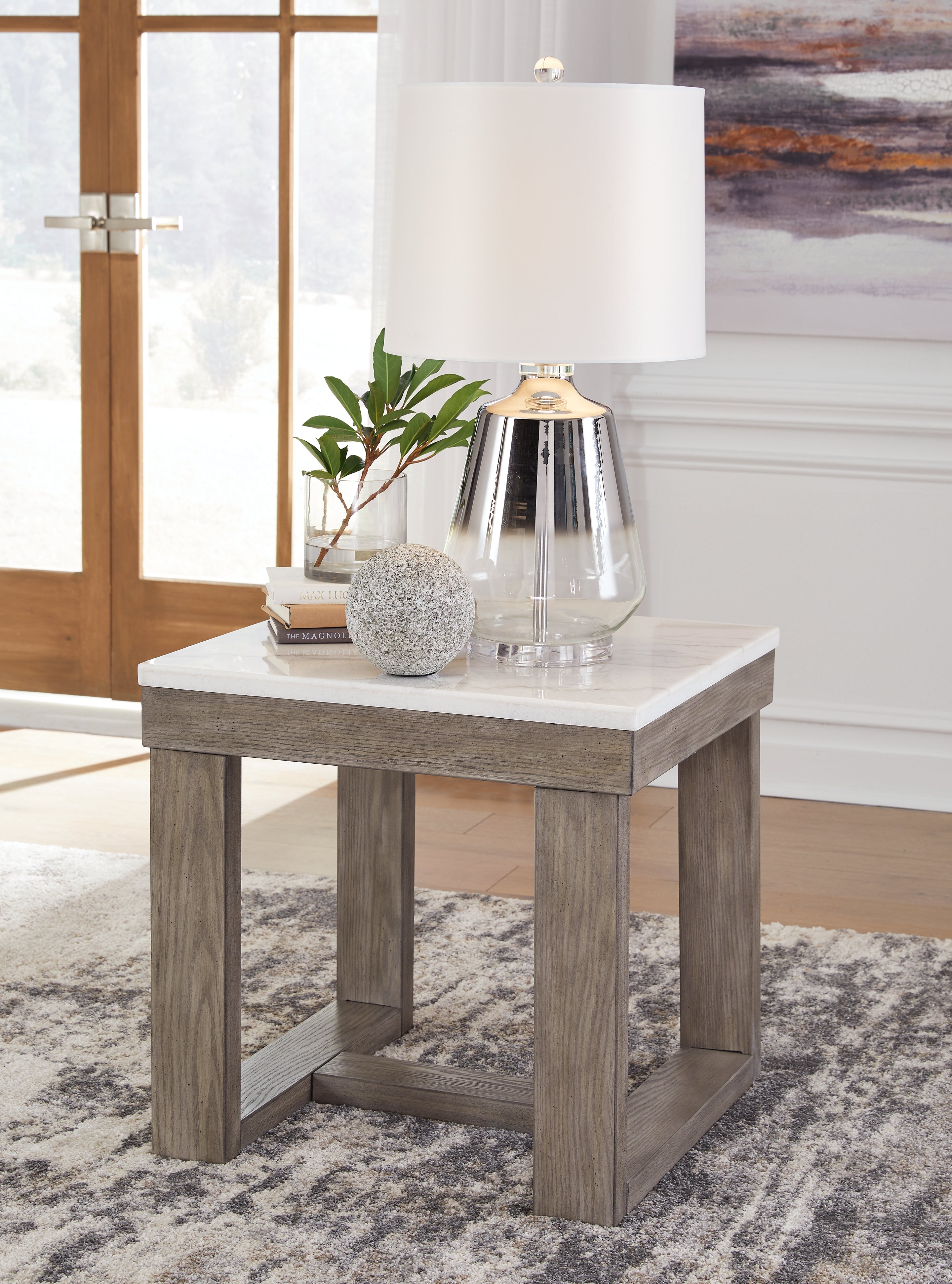 Hoover Furniture Outlet - Ashley Furniture - Loyaska End Table - Square End Table - T789-2