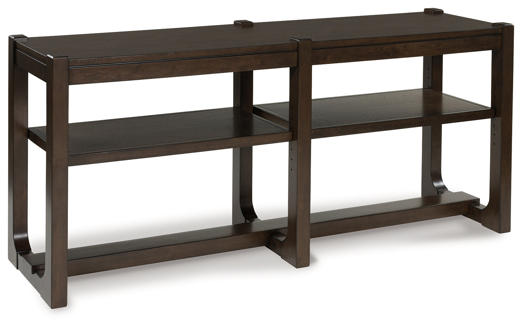 Hoover Furniture Outlet - Ashley Furniture - Breckington Sofa Table - Sofa Table / Dark Brown - T856-4