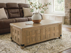 Hoover Furniture Outlet - Ashley Furniture - Ridgester Lift-Top Coffee Table - Lift Top Cocktail Table - T858-9