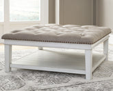 Hoover Furniture Outlet - Ashley Furniture - Kanwyn Upholstered Ottoman Coffee Table - UPH Ottoman Cocktail Table - T937-21