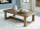 Hoover Furniture Outlet - Ashley Furniture - Cabalynn Coffee Table - Rectangular Cocktail Table - T974-1