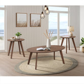 Theo Three Pack Occasional Set with Coffee Table and 2 End Tables in Walnut – SKU T-9160-5-OT | Elements