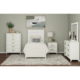 Tobias 6-Drawer Dresser in White – SKU B-15990-7-DR | Elements